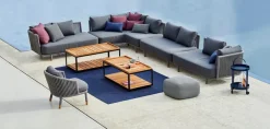 Cane-line Gartensofas|Loungesofas|Gartensofa-Modul Moments, Rope