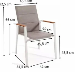 Gartenstuhl Verona, Alu/Textilene