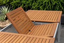 New Gartentisch ausziehbar Kingsbury 180 x 100 cm Gartentische