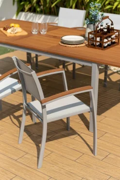 New Gartentisch ausziehbar Kingsbury 180 x 100 cm Gartentische