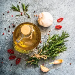 Hot Glasbild 20 x 20 cm Herbs and Spices Grey I Bilder Ohne Rahmen|Bilder Nach Themen