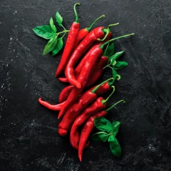 EUROART Bilder Ohne Rahmen|Glasbild 30 x 30 cm Red Chili Peppers III