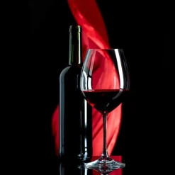 Glasbild 50 x 50 cm Red Wine XII Bilder Ohne Rahmen