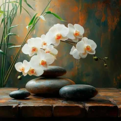 Online Glasbild 30 x 90 cm Warm Zen VI Bilder Ohne Rahmen