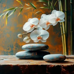 Online Glasbild 30 x 90 cm Warm Zen VI Bilder Ohne Rahmen