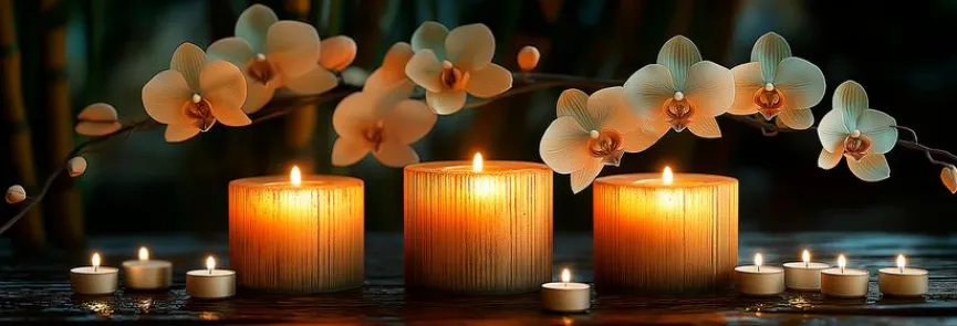 EUROART Bilder Ohne Rahmen|Glasbild 33 x 98 cm Warm Zen III