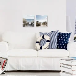 EUROART Glasbild 2tlg. Way to the beach