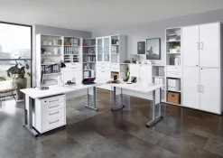 Discount Glastüren-Set Calvia Büroschränke & Regale|Büromöbel-Serien