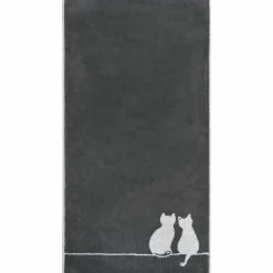 CaWö Hand- & Duschtücher|Gästetuch Cute Cats 30 x 50 cm