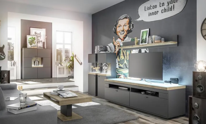 set one by Musterring Highboard Lancaster