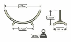La Siesta Hängemattengestell Maera Kingsize