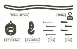 La Siesta Gestelle & Zubehör|Hängesessel Befestigung CasaMount Black