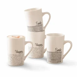 Kaffee & Tee|Kaffeebecher Smile, Happy 385 ml