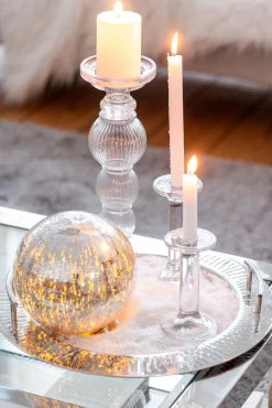 DAHEIM Kerzenständer & Kerzenhalter|Kerzenständer & -Halter|Kerzenleuchter Eben 16 cm