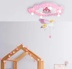 Kinder ELOBRA kids Kinderlampe Schloss mit Einhorn