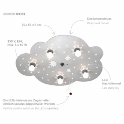 Kinder ELOBRA kids Kinderlampe Sternenwolke