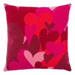 pad Dekokissen|Dekokissen & -Bezüge|Kissen Hearts Embroidery 45 x 45 cm