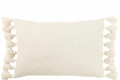 DAHEIM Dekokissen|Dekokissen & -Bezüge|Kissen Quasten 59 x 38 cm