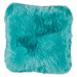 WARM & COMFY Dekokissen|Dekokissen & -Bezüge|Kissen Schaffell 40 x 40 cm