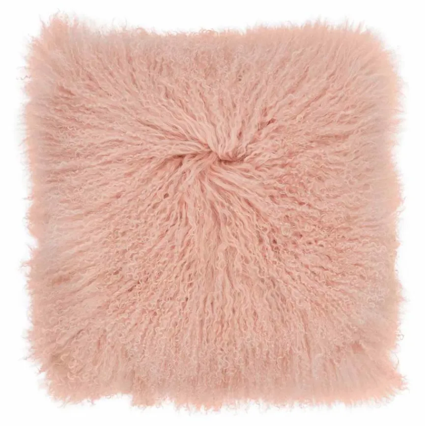 WARM & COMFY Dekokissen|Dekokissen & -Bezüge|Kissen Tibetschaffell 40 x 40 cm