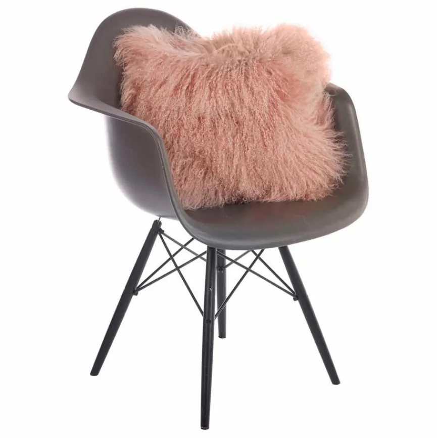 WARM & COMFY Dekokissen|Dekokissen & -Bezüge|Kissen Tibetschaffell 40 x 40 cm