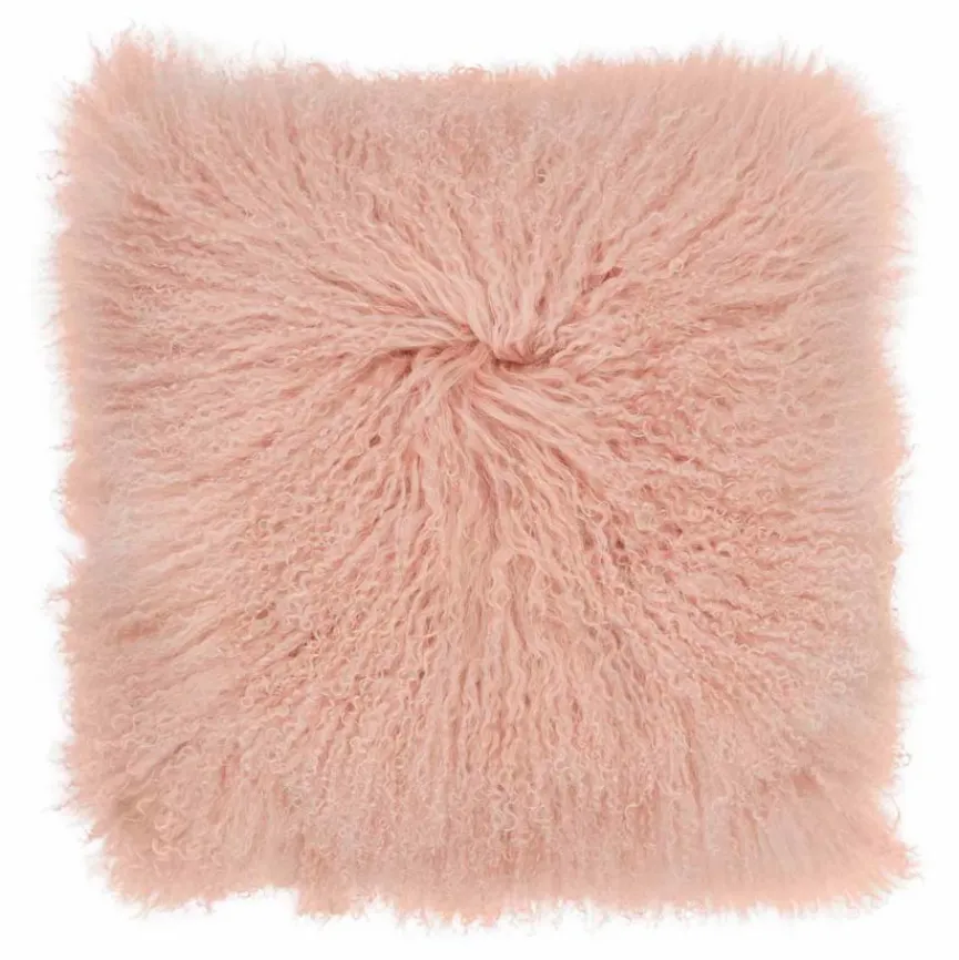 WARM & COMFY Dekokissen|Dekokissen & -Bezüge|Kissen Tibetschaffell 40 x 40 cm