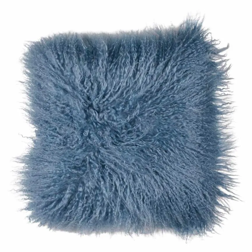 WARM & COMFY Dekokissen|Dekokissen & -Bezüge|Kissen Tibetschaffell 40 x 40 cm