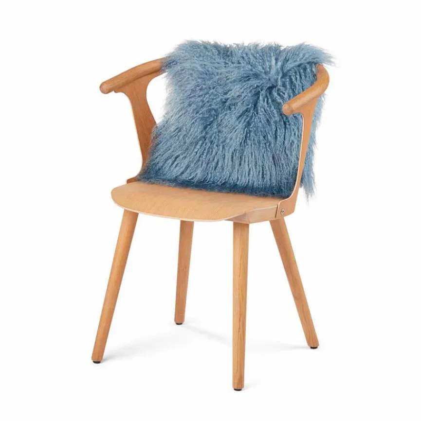 WARM & COMFY Dekokissen|Dekokissen & -Bezüge|Kissen Tibetschaffell 40 x 40 cm