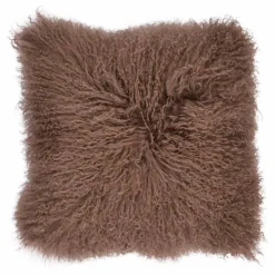 WARM & COMFY Dekokissen|Dekokissen & -Bezüge|Kissen Tibetschaffell 40 x 40 cm