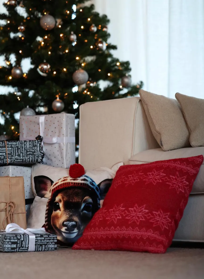 Clearance Kissen Winter Animal 40 x 40 cm Dekokissen|Dekokissen & -Bezüge