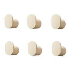 Metallbude Kleiderhaken 6er-Set Palo