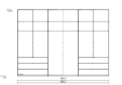Wiemann Kleiderschränke|Kleiderschrank Loft 300 x 216 cm
