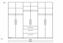 Kleiderschrank Basic 300 x 244 cm Kleiderschränke
