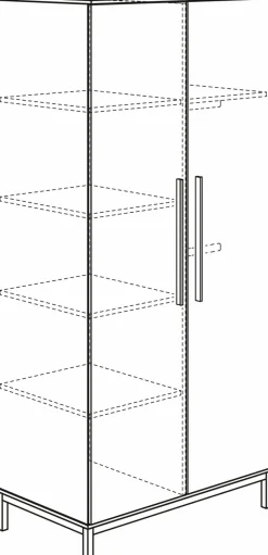 Online Kleiderschrank Benne 95 x 202 cm Kinder Babyzimmer Schränke & Regale|Babyzimmer Schränke & Regale