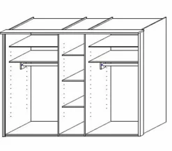 Kleiderschränke|Kleiderschrank Cembra 254 x 223 cm