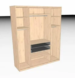 Sale Kleiderschrank DeLuxe 203 x 247 cm Kleiderschränke