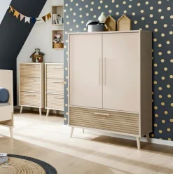 Hot Kleiderschrank Eefje 95 x 139 cm Kinder Babyzimmer Schränke & Regale|Babyzimmer Schränke & Regale