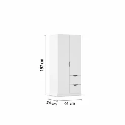 Sale Kleiderschrank Freiham 91 x 197 cm Kleiderschränke
