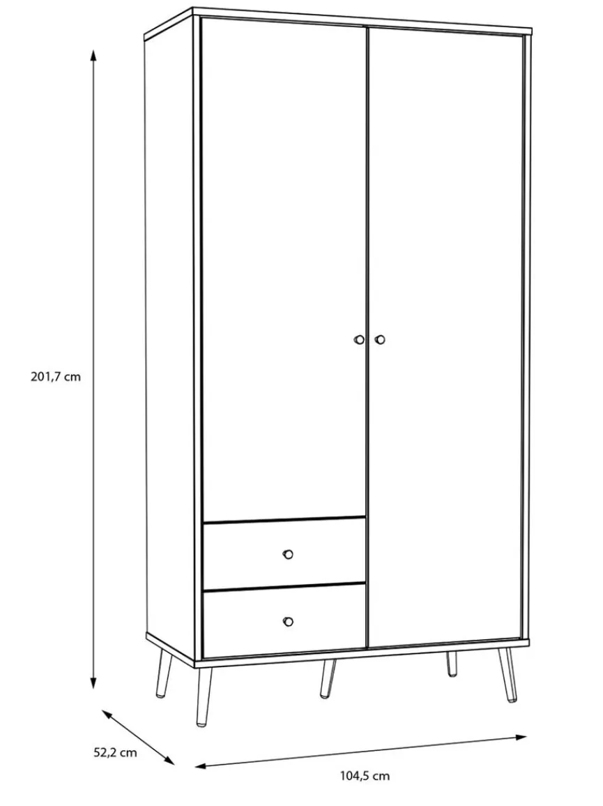 New Kleiderschrank Harllson Kinder Kinderzimmer Schränke|Kinderzimmer Schränke