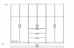 Online Kleiderschrank Henderson 301 x 223 cm Kleiderschränke