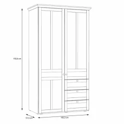 Online Kleiderschrank Iloppa SZ 105 x 193 cm Kleiderschränke