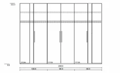 Musterring Kleiderschrank Joline 299 x 222 cm