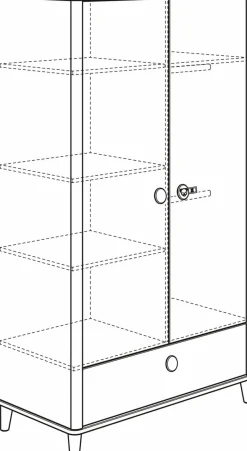 Kleiderschrank Lotte & Fynn 119 x 202 cm Kinder Babyzimmer Schränke & Regale|Babyzimmer Schränke & Regale