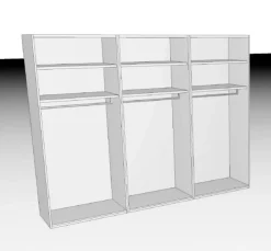 Clara Home Kleiderschränke|Kleiderschrank Lousada 300 x 235 cm