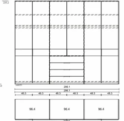 Sale Kleiderschrank San Diego 300 x 236 cm Kleiderschränke