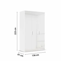 rauch ORANGE Kleiderschrank Vareno 136 x 222 cm