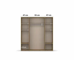 rauch BLUE Kleiderschrank Voyager 187 x 194 cm