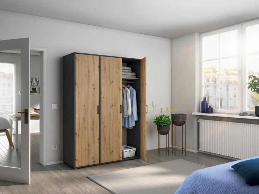 rauch BLUE Kleiderschrank Voyager 140 x 194 cm