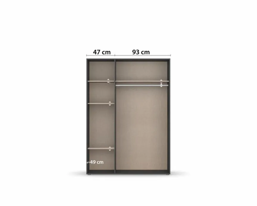 rauch BLUE Kleiderschrank Voyager 140 x 194 cm