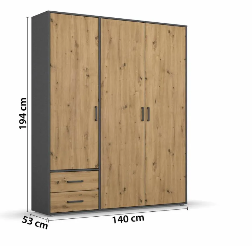 rauch BLUE Kleiderschränke|Kleiderschrank Voyager 140 x 194 cm